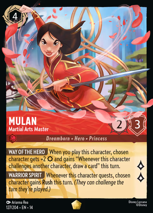 Mulan - Hyperia City Lorcana spoiler