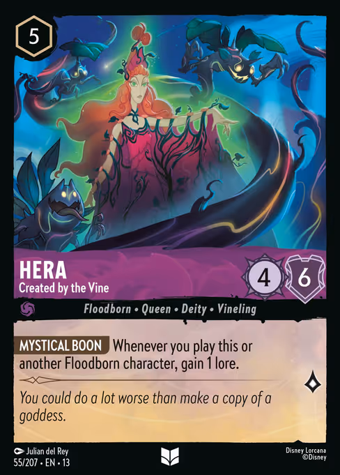 Hera - Attack of the Vine! Lorcana spoiler