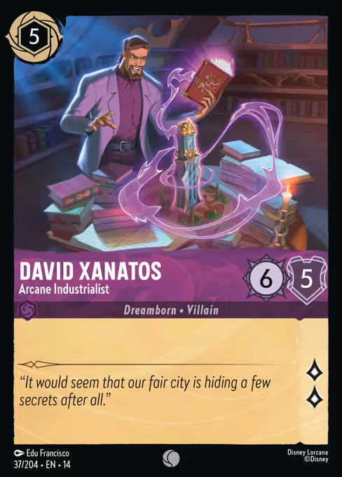 David Xanatos - Hyperia City Lorcana spoiler