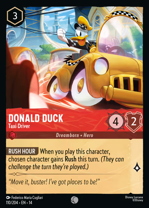 Donald Duck - Hyperia City Lorcana spoiler