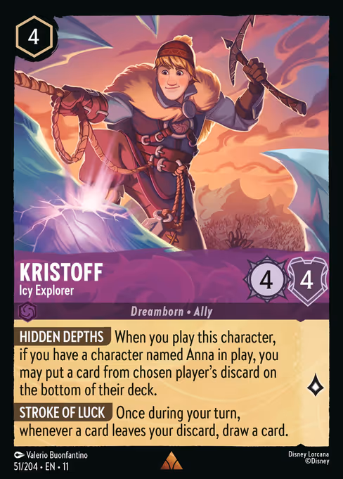 Kristoff - Winterspell Lorcana spoiler