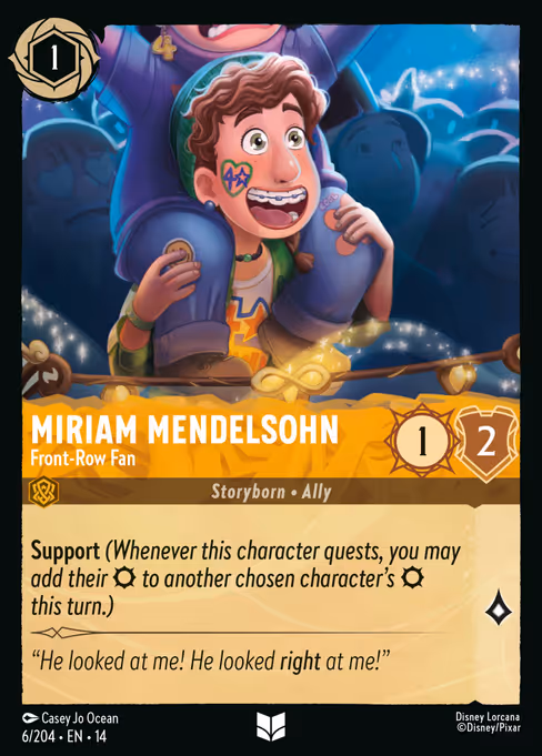 Miriam Mendelsohn - Hyperia City Lorcana spoiler