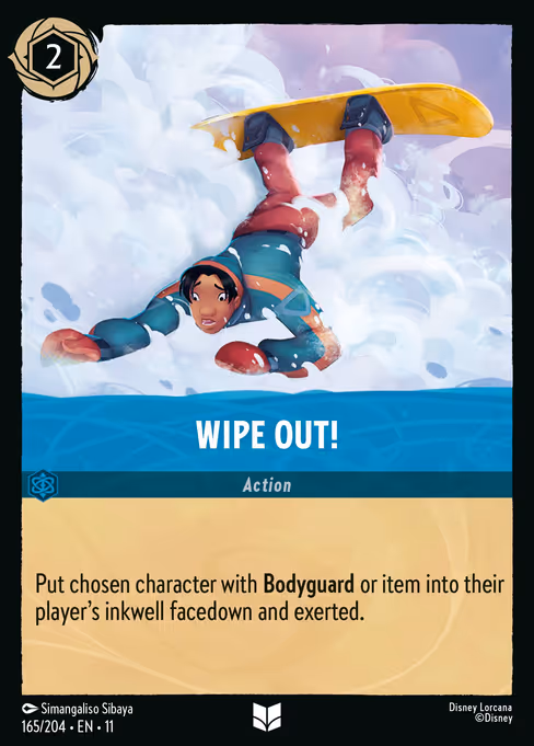 Wipe Out! - Winterspell Lorcana spoiler