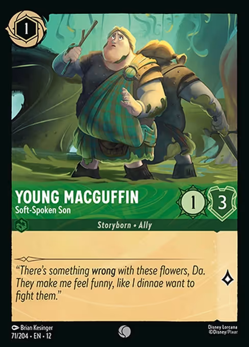 Young Macguffin - Wilds Unknown Lorcana spoiler