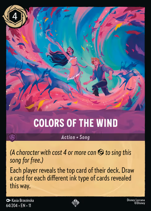 Colors of the Wind - Winterspell Lorcana spoiler
