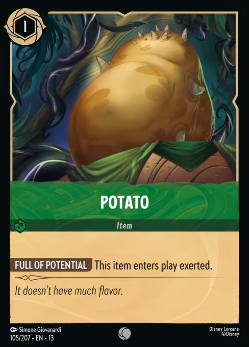 Potato - Attack of the Vine! Lorcana spoiler