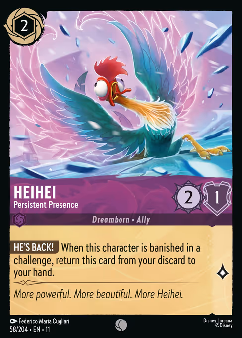 Heihei - Winterspell Lorcana spoiler
