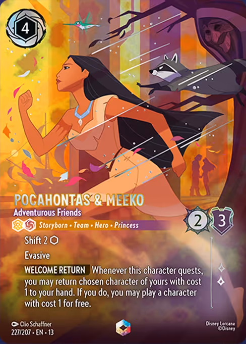 Pocahontas & Meeko - Attack of the Vine! Lorcana spoiler