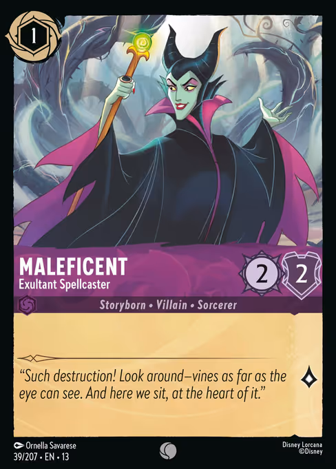 Maleficent - Attack of the Vine! Lorcana spoiler
