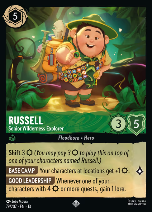 Russell - Attack of the Vine! Lorcana spoiler