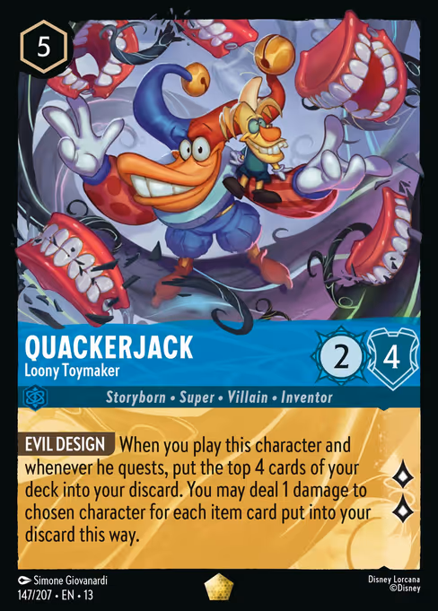 Quackerjack - Attack of the Vine! Lorcana spoiler