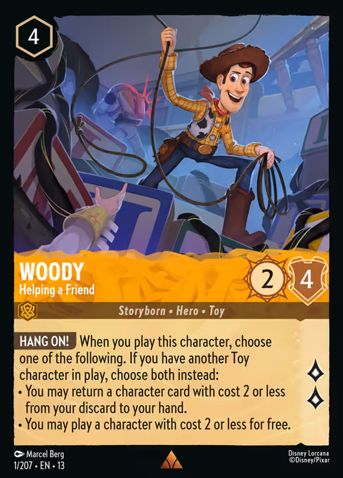 Woody - Attack of the Vine! Lorcana spoiler