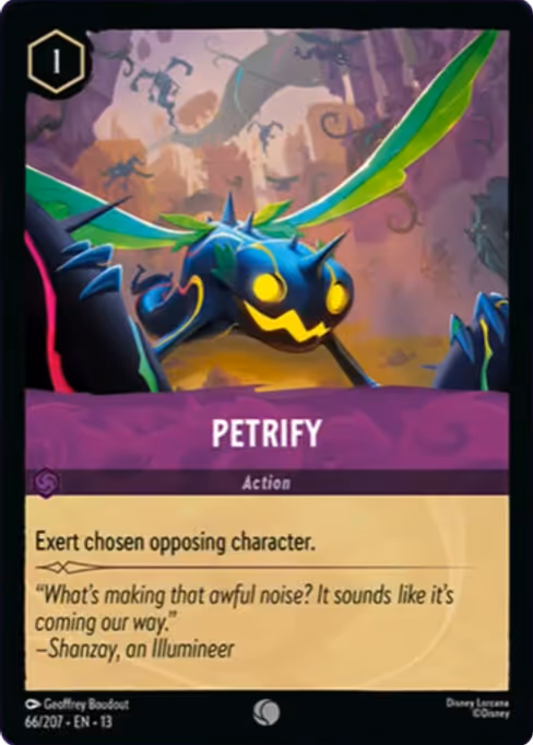Petrify - Attack of the Vine! Lorcana spoiler