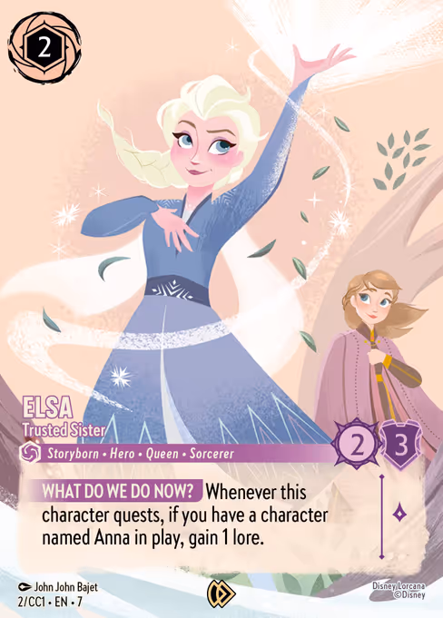 Elsa - Curator's Collection: Heroines Edition Lorcana spoiler