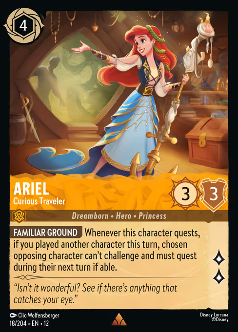 Ariel - Wilds Unknown Lorcana spoiler