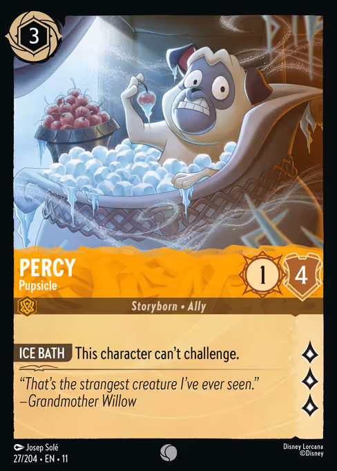 Percy - Winterspell Lorcana spoiler