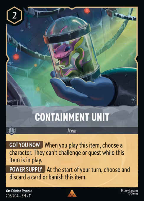 Containment Unit - Winterspell Lorcana spoiler