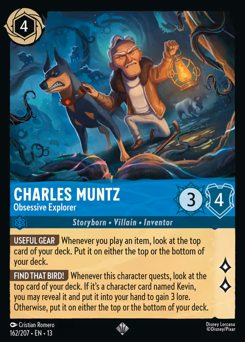 Charles Muntz - Attack of the Vine! Lorcana spoiler
