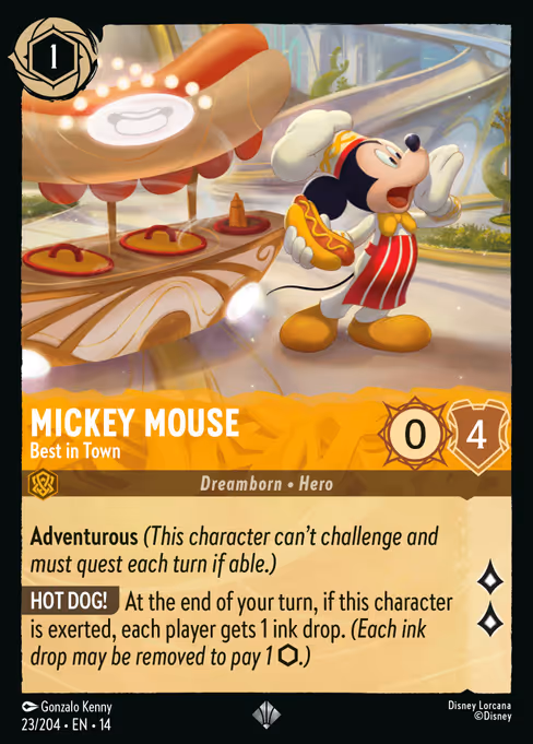Mickey Mouse - Hyperia City Lorcana spoiler