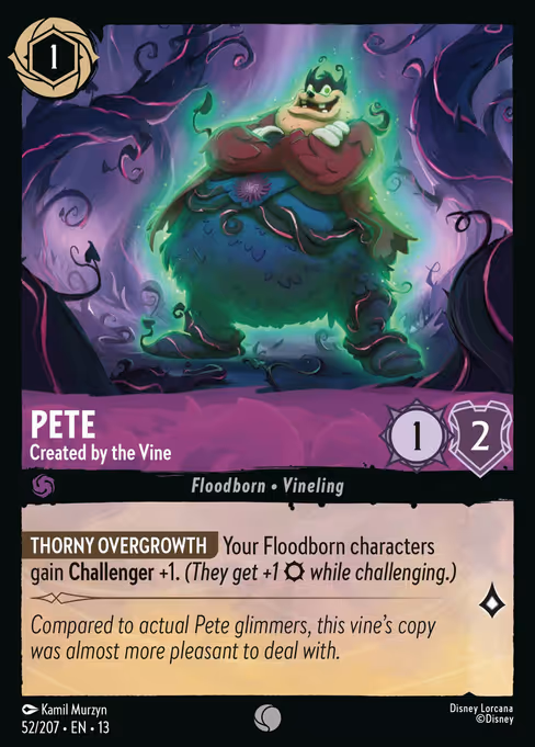 Pete - Attack of the Vine! Lorcana spoiler
