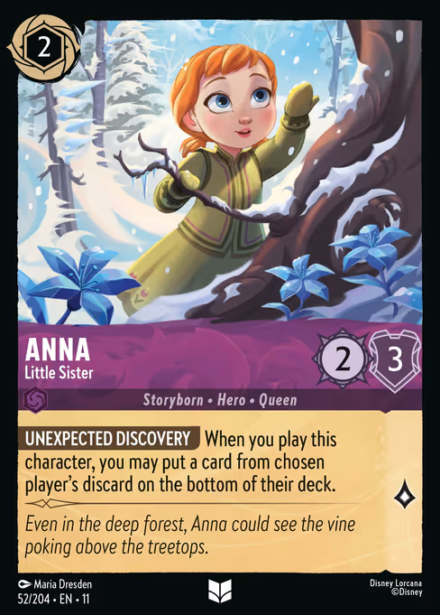 Anna - Winterspell Lorcana spoiler