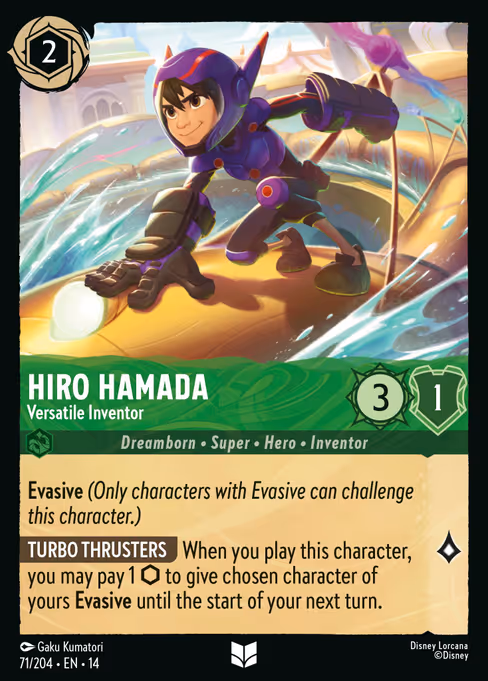 Hiro Hamada - Hyperia City Lorcana spoiler