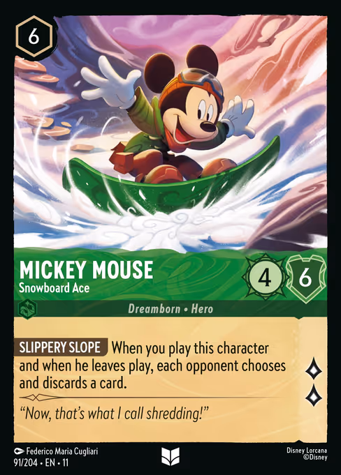 Mickey Mouse - Winterspell Lorcana spoiler
