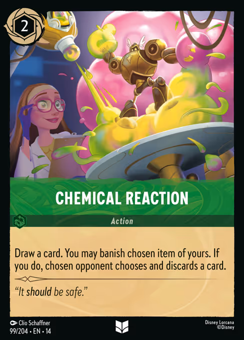 Chemical Reaction - Hyperia City Lorcana spoiler