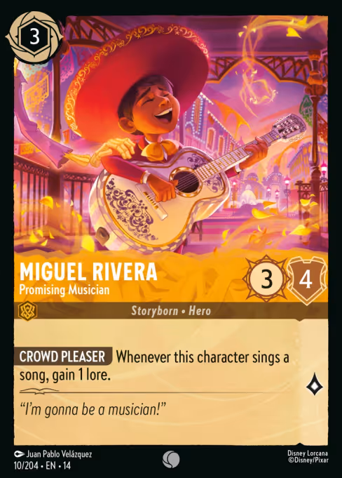 Miguel Rivera - Hyperia City Lorcana spoiler