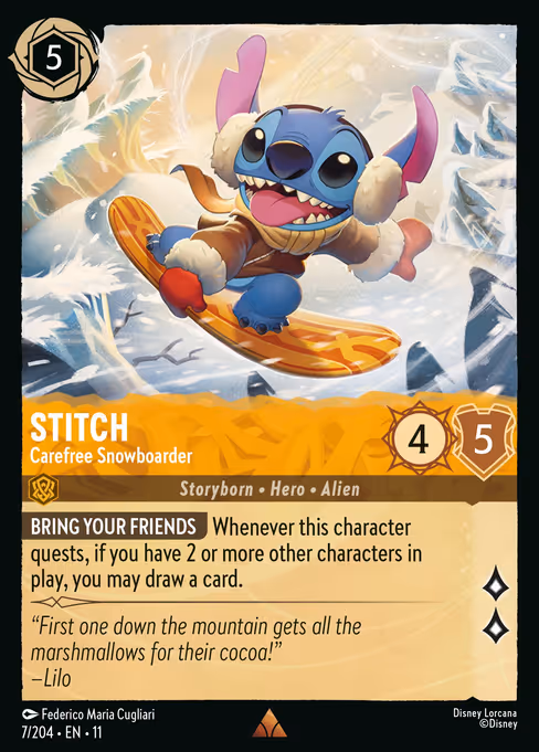 Stitch - Winterspell Lorcana spoiler