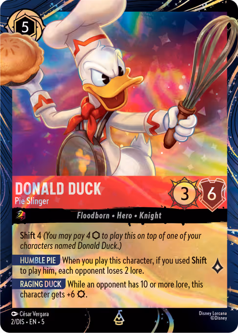 Donald Duck - EPCOT Festival of the Arts Lorcana spoiler