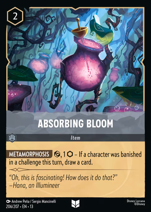 Absorbing Bloom - Attack of the Vine! Lorcana spoiler