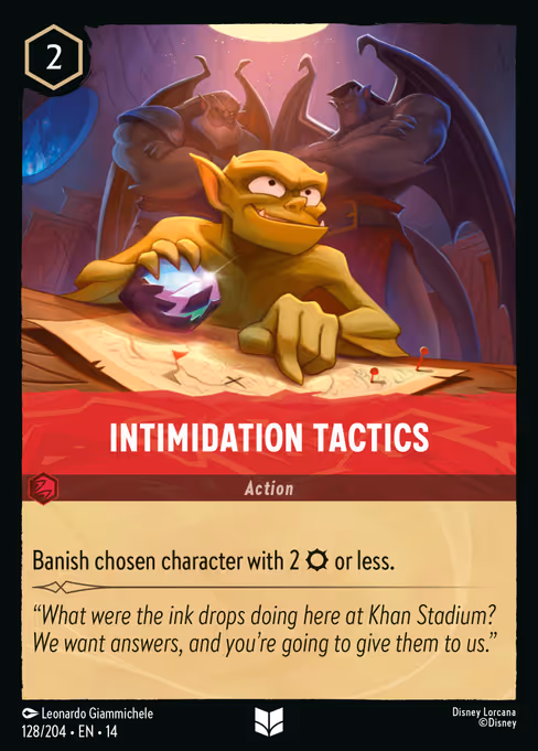Intimidation Tactics - Hyperia City Lorcana spoiler