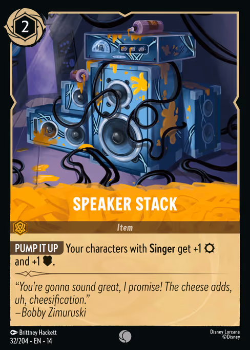 Speaker Stack - Hyperia City Lorcana spoiler