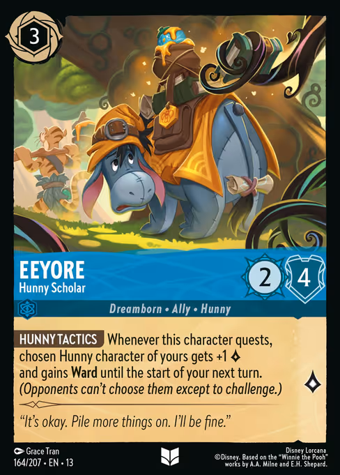 Eeyore - Attack of the Vine! Lorcana spoiler