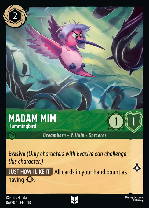 Madam Mim - Attack of the Vine! Lorcana spoiler