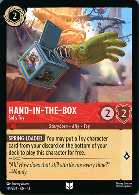 Hand-in-the-box - Wilds Unknown Lorcana spoiler