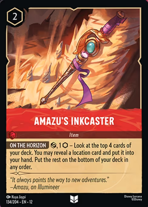Amazu's Inkcaster - Wilds Unknown Lorcana spoiler