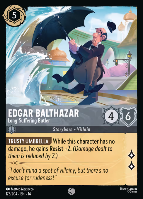 Edgar Balthazar - Hyperia City Lorcana spoiler