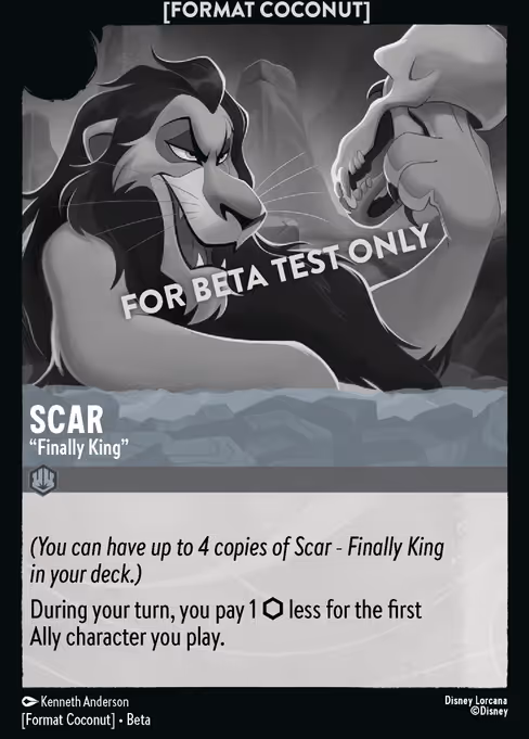 Scar - Format Coconut Lorcana spoiler