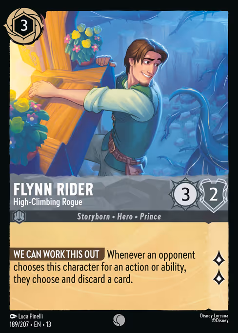 Flynn Rider - Attack of the Vine! Lorcana spoiler