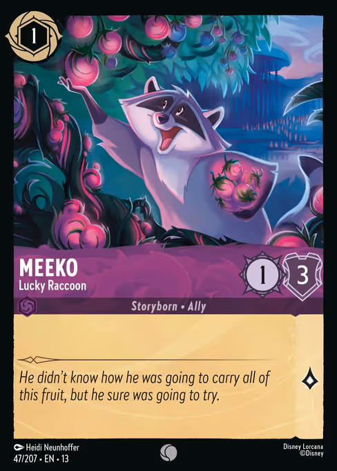 Meeko - Attack of the Vine! Lorcana spoiler