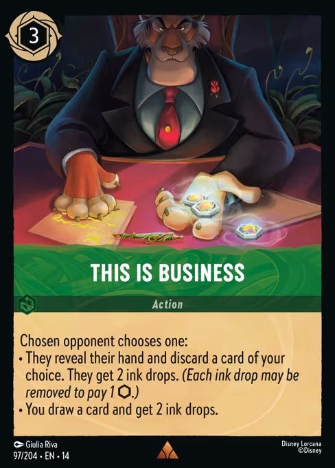 This Is Business - Hyperia City Lorcana spoiler