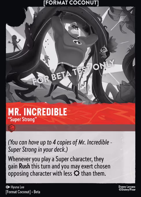 Mr. Incredible - Format Coconut Lorcana spoiler