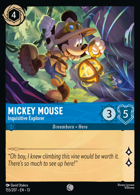 Mickey Mouse - Attack of the Vine! Lorcana spoiler