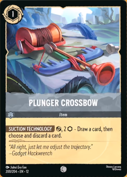 Plunger Crossbow - Wilds Unknown Lorcana spoiler
