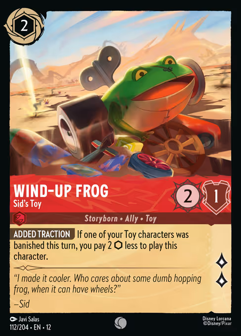 Wind-up Frog - Wilds Unknown Lorcana spoiler