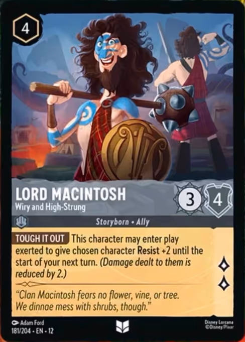 Lord Macintosh - Wilds Unknown Lorcana spoiler