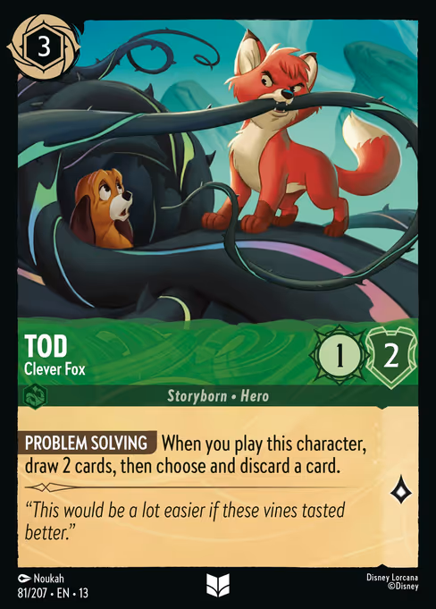 Tod - Attack of the Vine! Lorcana spoiler