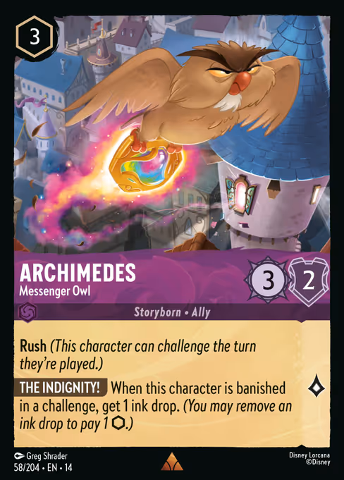 Archimedes - Hyperia City Lorcana spoiler